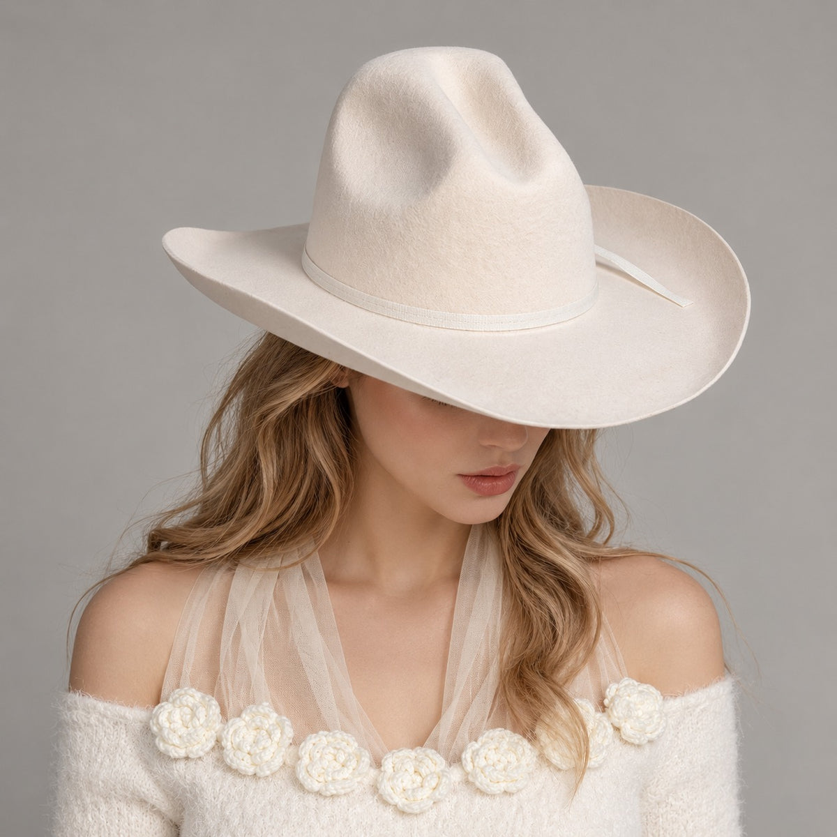 The Sierra — 100% Wool Gus Crown Cowboy Hat