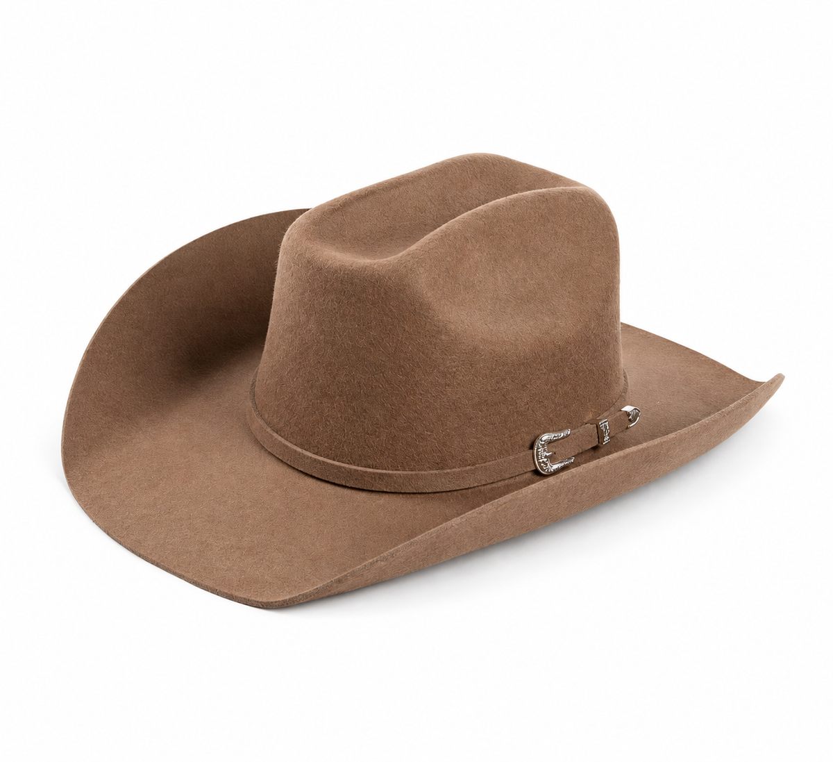 USPOP 100% Wool Western Cowboy Hat with Metal Buckle
